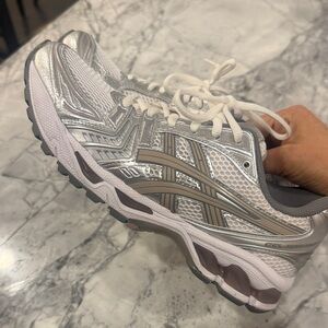 ASICS Women's Metallic Silver Athletic Shoes